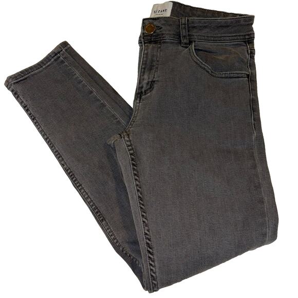 Sezane Grey Denim Jeans Women's Size 28 Boho Trendy Everyday basic - Picture 1 of 9